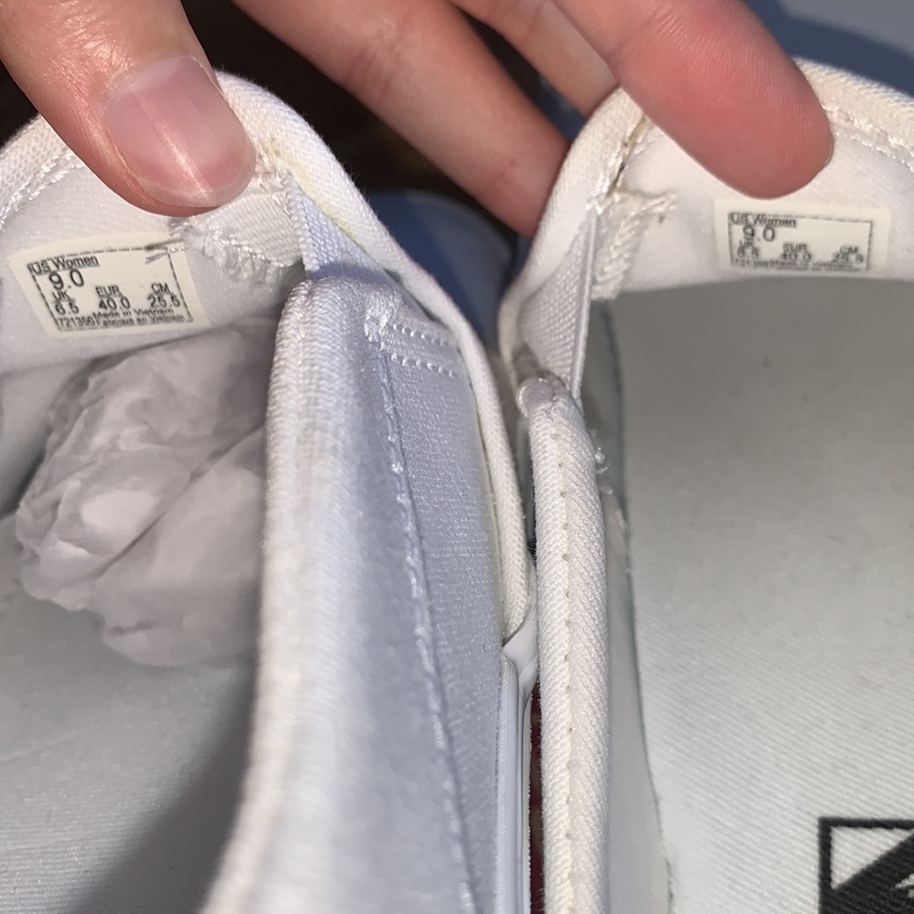 Vans | Asher All white Canvas Shoes women’s size 9 - Picture 7 of 12